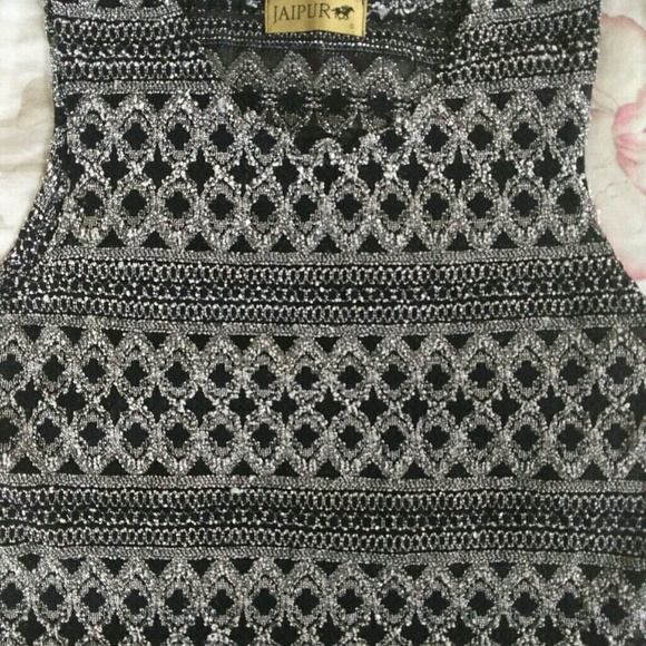 Jaipur Textured Design Tank Top Size Small - Picture 4 of 5